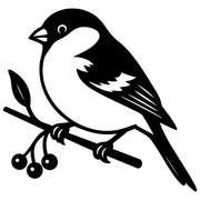 Eurasian Bullfinch DXF File – CNC Cutting Design | ABFINCH192