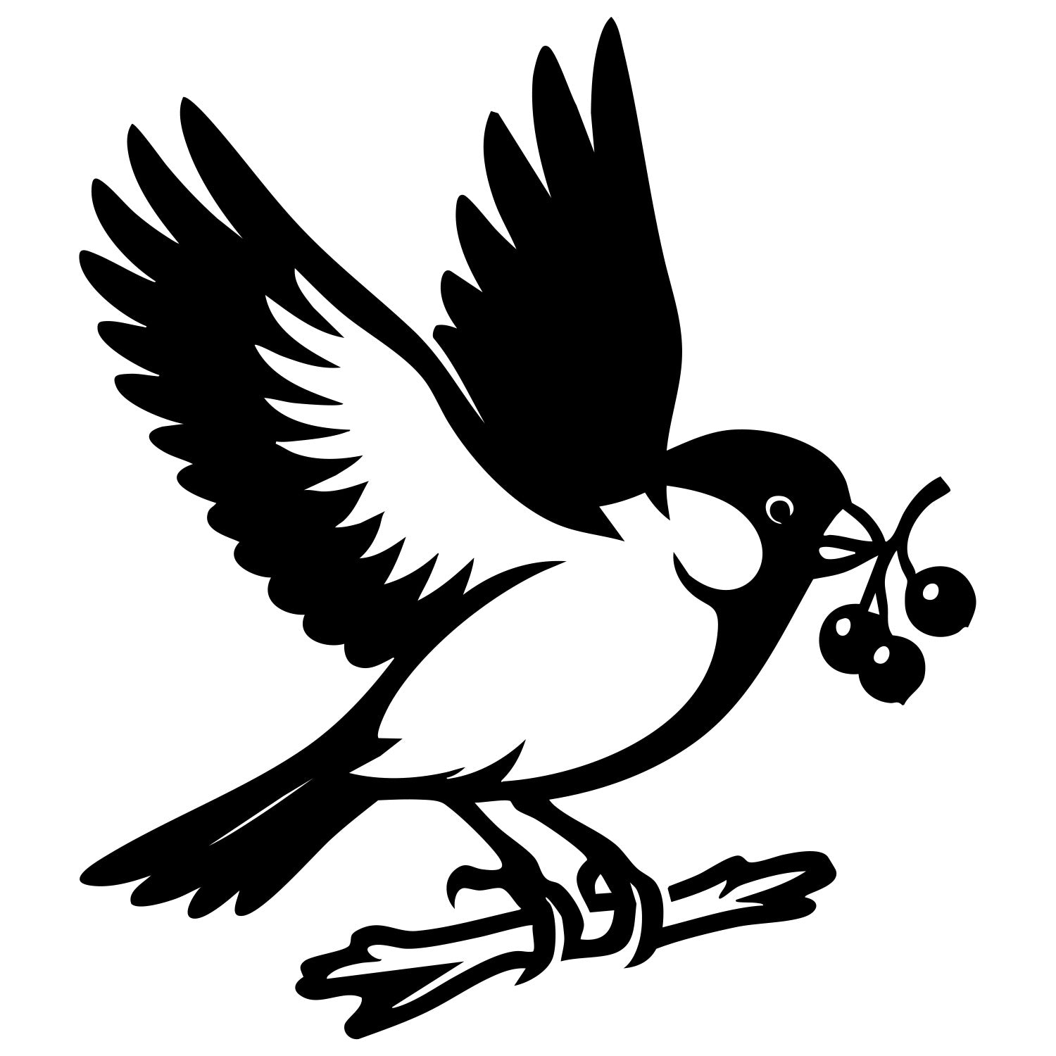 Eurasian Bullfinch DXF File – CNC Cutting Design | ABFINCH197