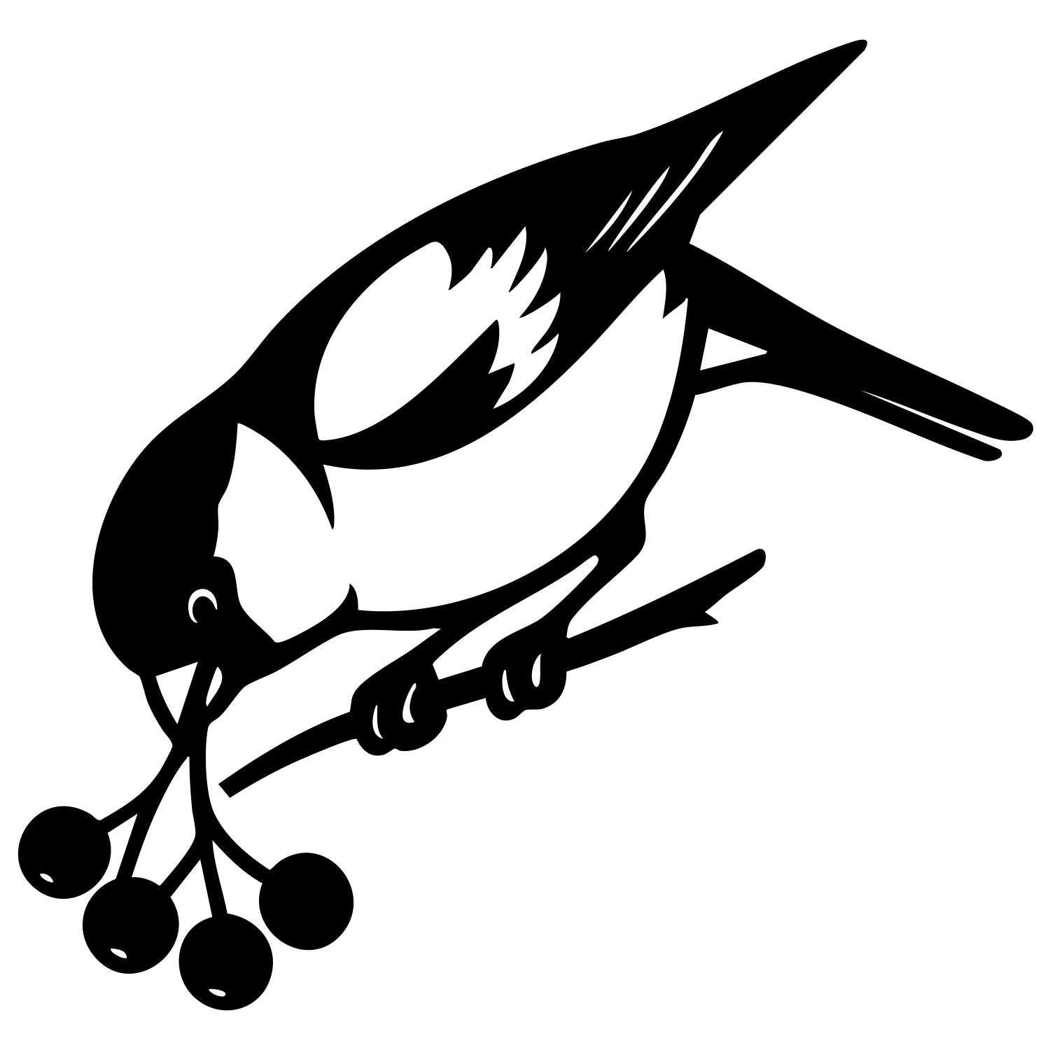 Eurasian Bullfinch DXF File – CNC Cutting Design | ABFINCH200