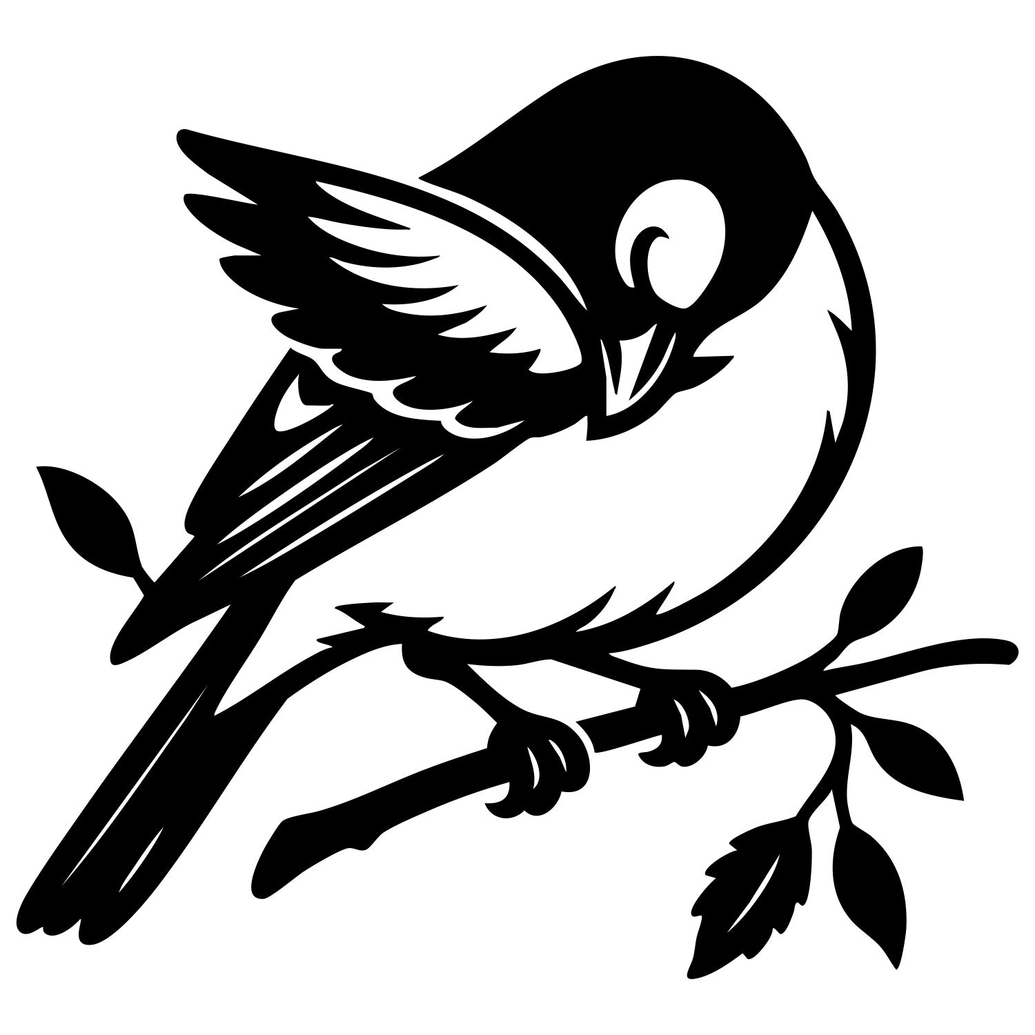 Eurasian Bullfinch DXF File – CNC Cutting Design | ABFINCH205