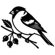 Eurasian Bullfinch DXF File – CNC Cutting Design | ABFINCH210