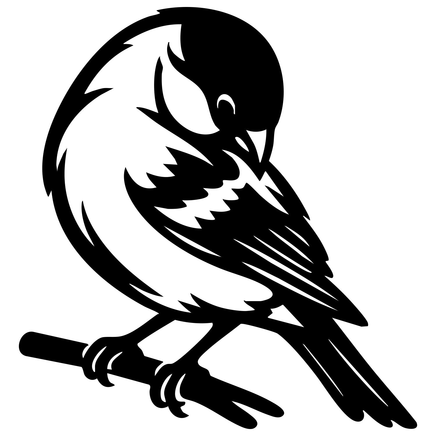 Eurasian Bullfinch DXF File – CNC Cutting Design | ABFINCH213