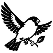 Eurasian Bullfinch DXF File – CNC Cutting Design | ABFINCH215