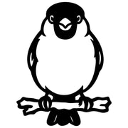 Eurasian Bullfinch DXF File – CNC Cutting Design | ABFINCH217