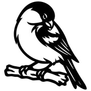 Eurasian Bullfinch DXF File – CNC Cutting Design | ABFINCH218