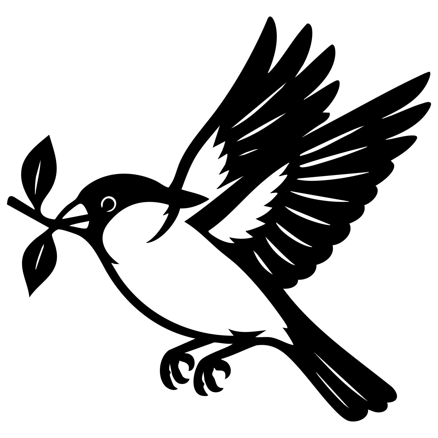 Eurasian Bullfinch DXF File – CNC Cutting Design | ABFINCH222