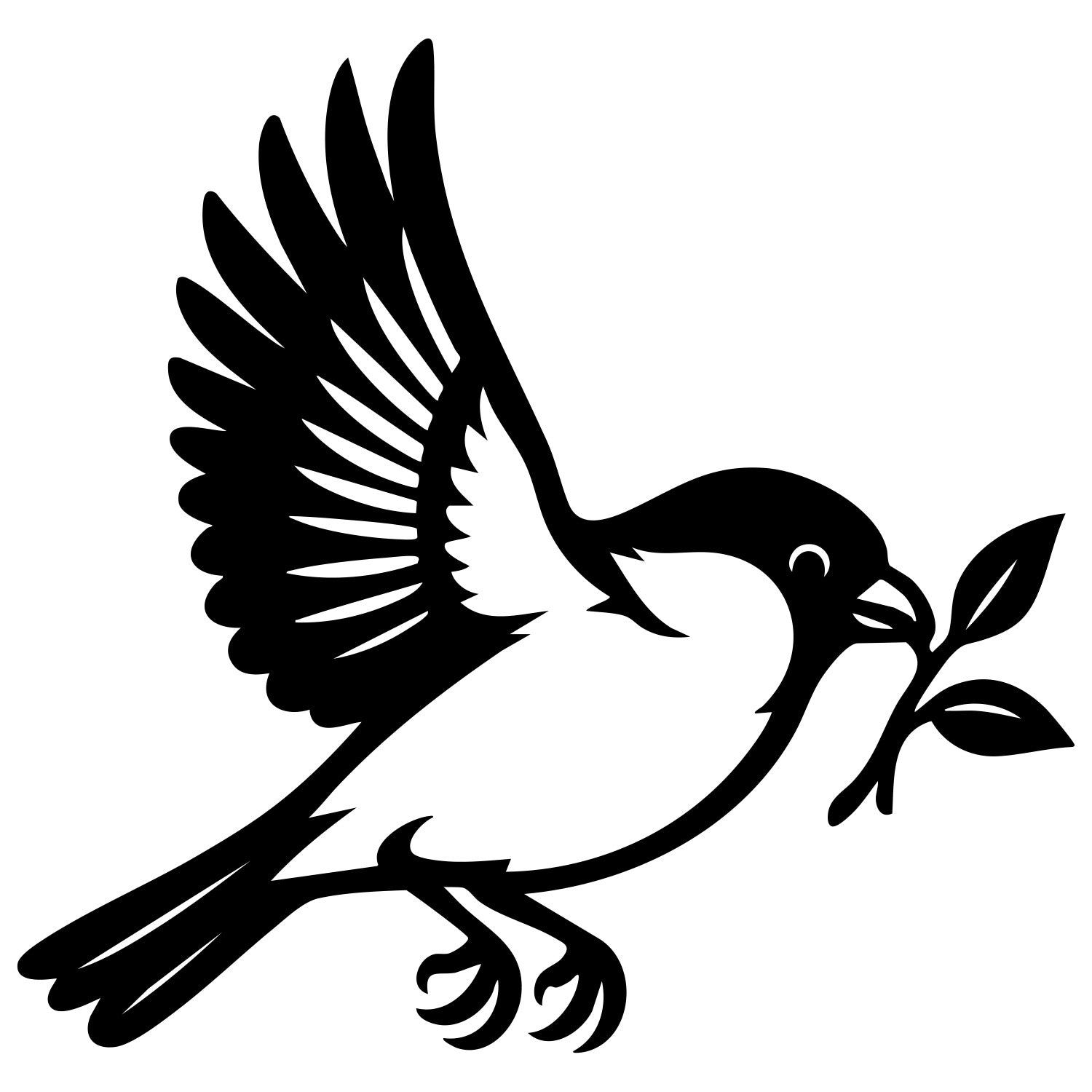 Eurasian Bullfinch DXF File – CNC Cutting Design | ABFINCH226