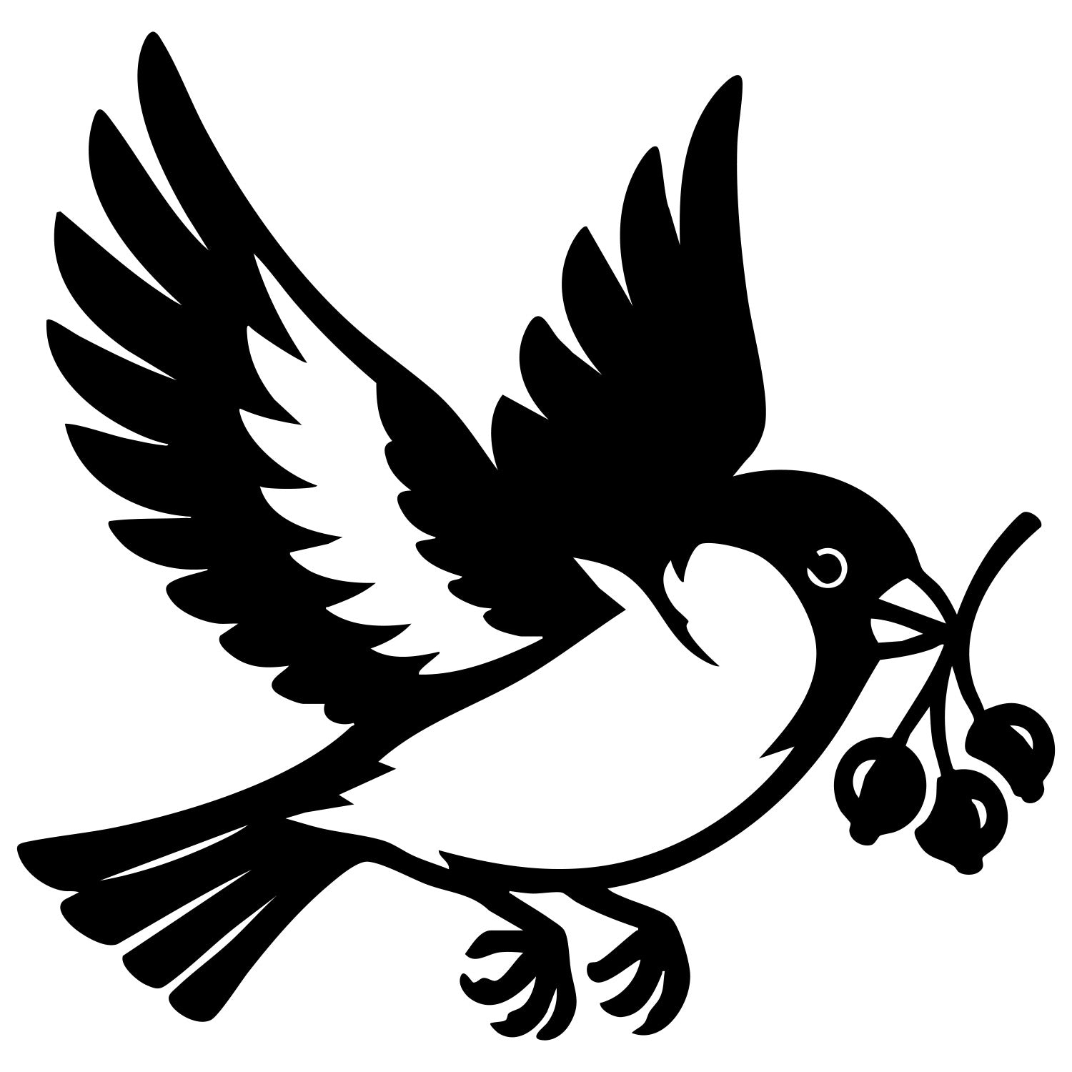 Eurasian Bullfinch DXF File – CNC Cutting Design | ABFINCH227
