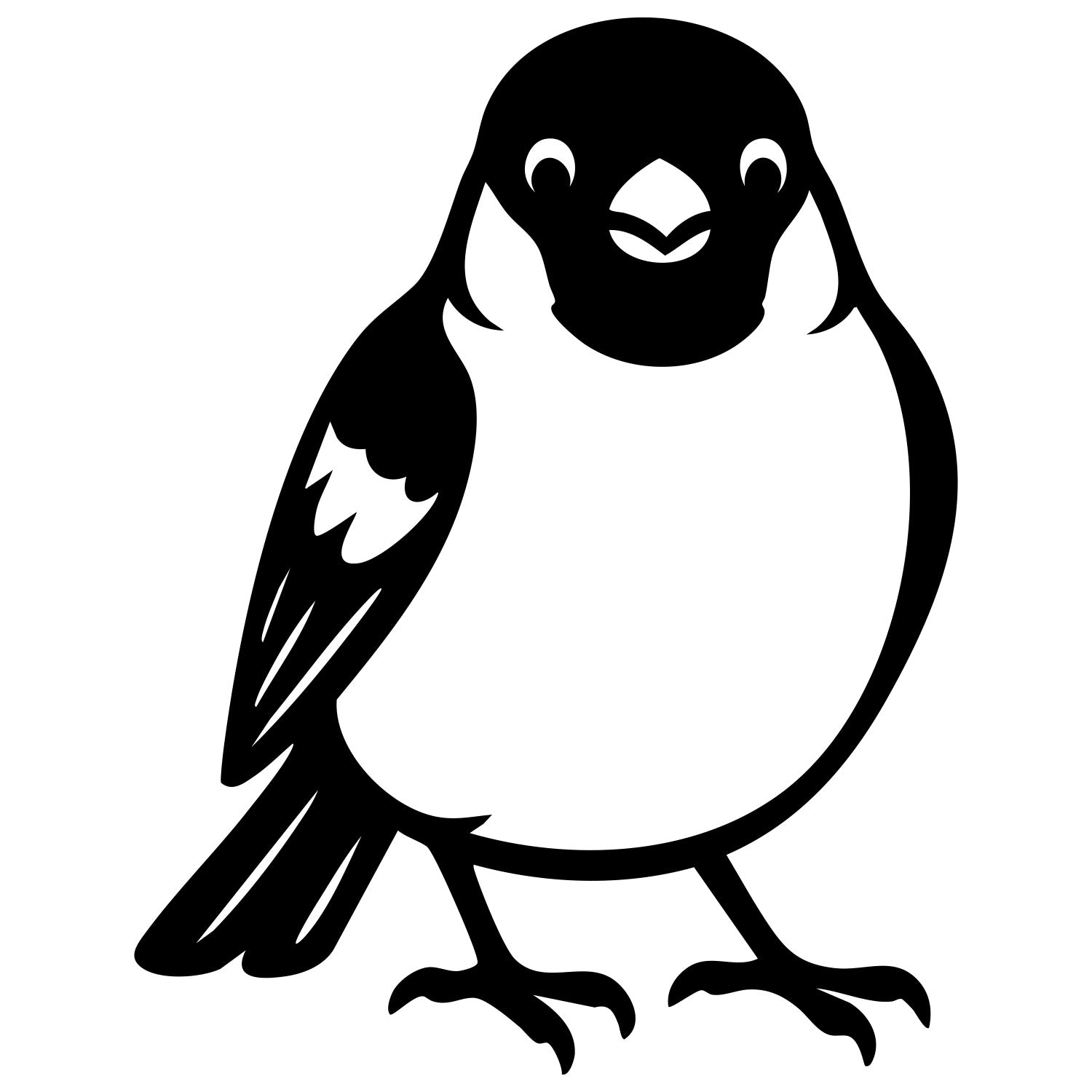 Eurasian Bullfinch DXF File – CNC Cutting Design | ABFINCH229