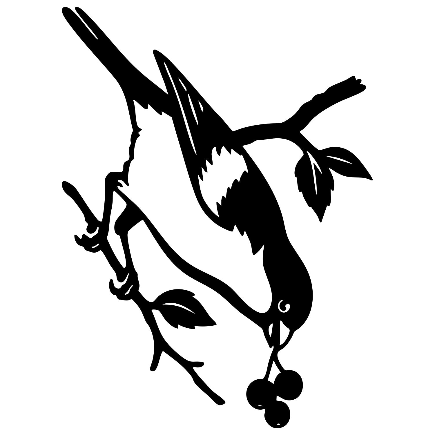 Eurasian Bullfinch DXF File – CNC Cutting Design | ABFINCH231