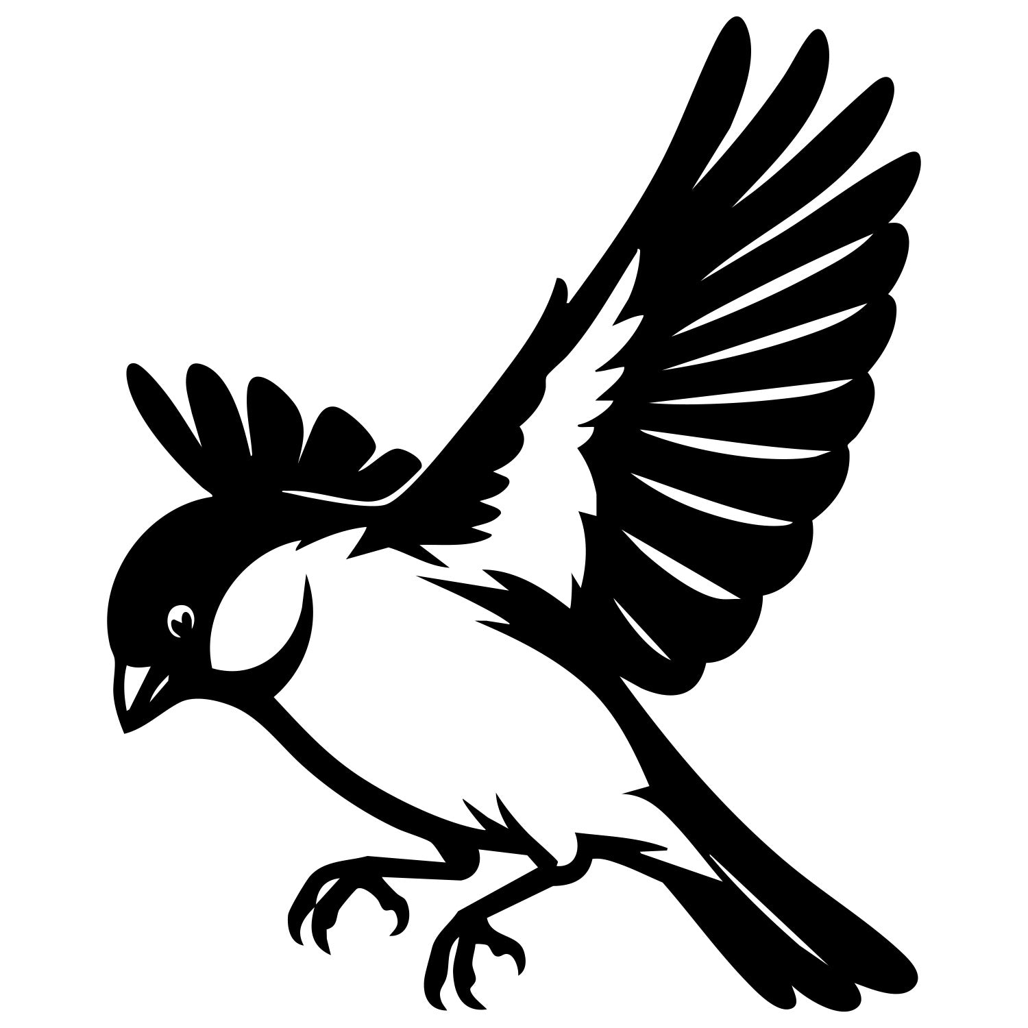 Eurasian Bullfinch DXF File – CNC Cutting Design | ABFINCH239