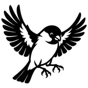 Eurasian Bullfinch DXF File – CNC Cutting Design | ABFINCH243