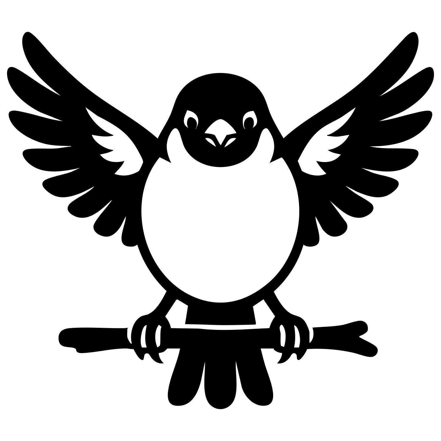 Eurasian Bullfinch DXF File – CNC Cutting Design | ABFINCH244