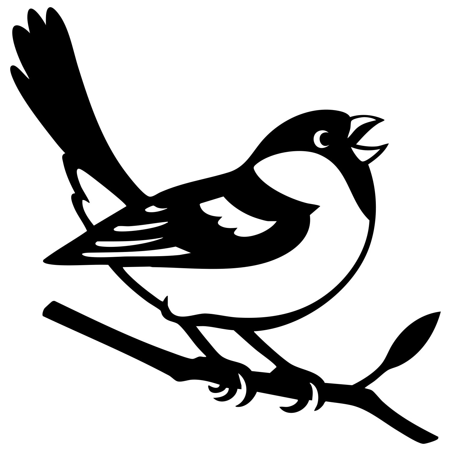 Eurasian Bullfinch DXF File – CNC Cutting Design | ABFINCH251
