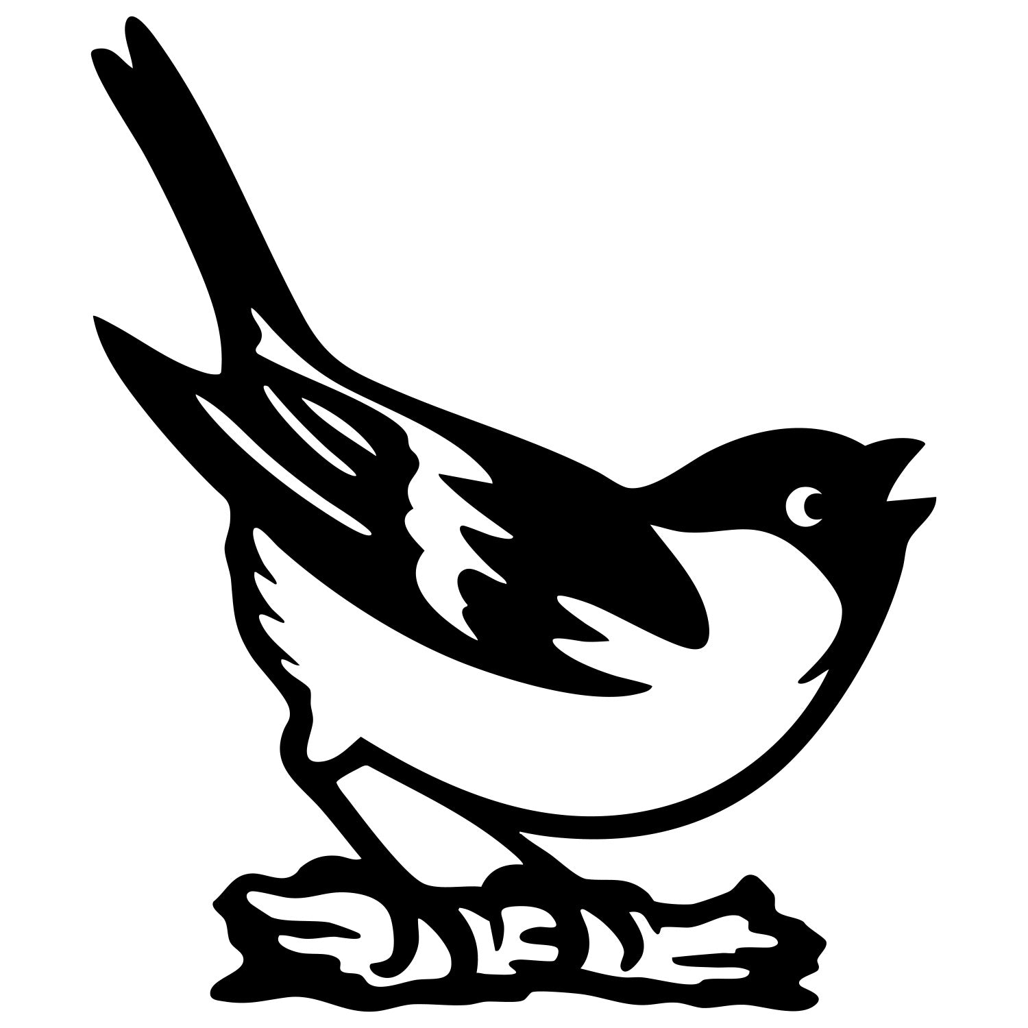 Eurasian Bullfinch DXF File – CNC Cutting Design | ABFINCH253