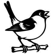 Eurasian Bullfinch DXF File – CNC Cutting Design | ABFINCH255