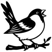 Eurasian Bullfinch DXF File – CNC Cutting Design | ABFINCH257