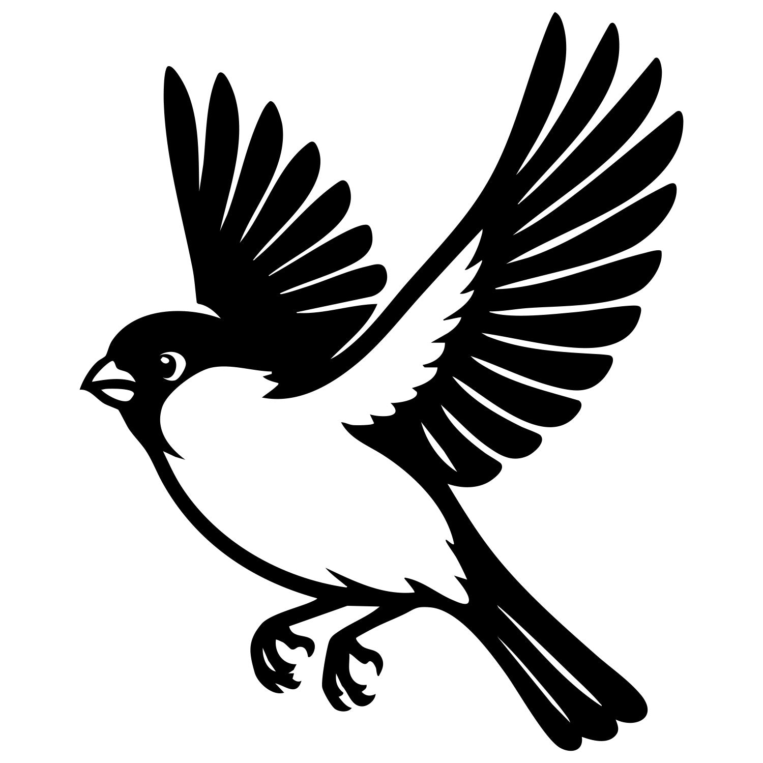 Eurasian Bullfinch DXF File – CNC Cutting Design | ABFINCH259