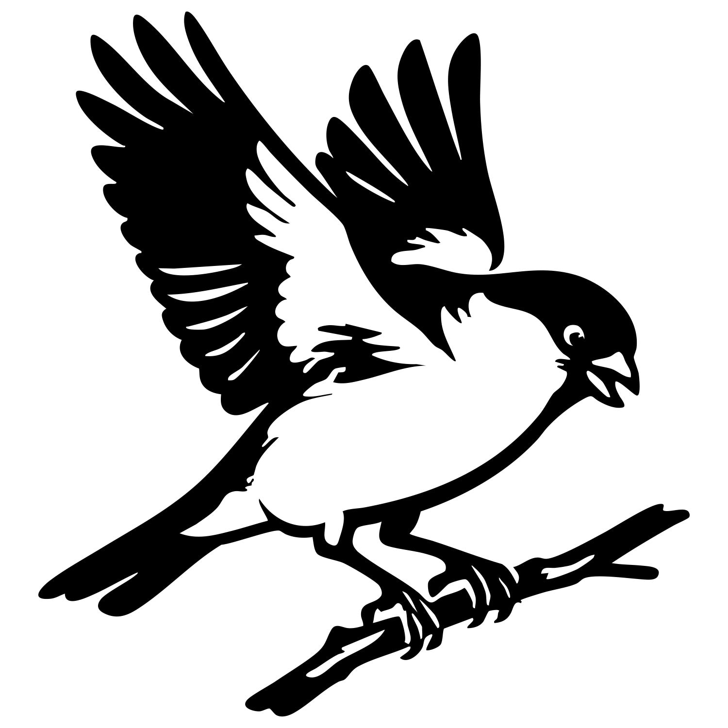 Eurasian Bullfinch DXF File – CNC Cutting Design | ABFINCH260