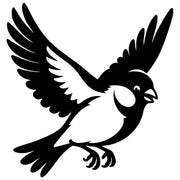 Eurasian Bullfinch DXF File – CNC Cutting Design | ABFINCH262