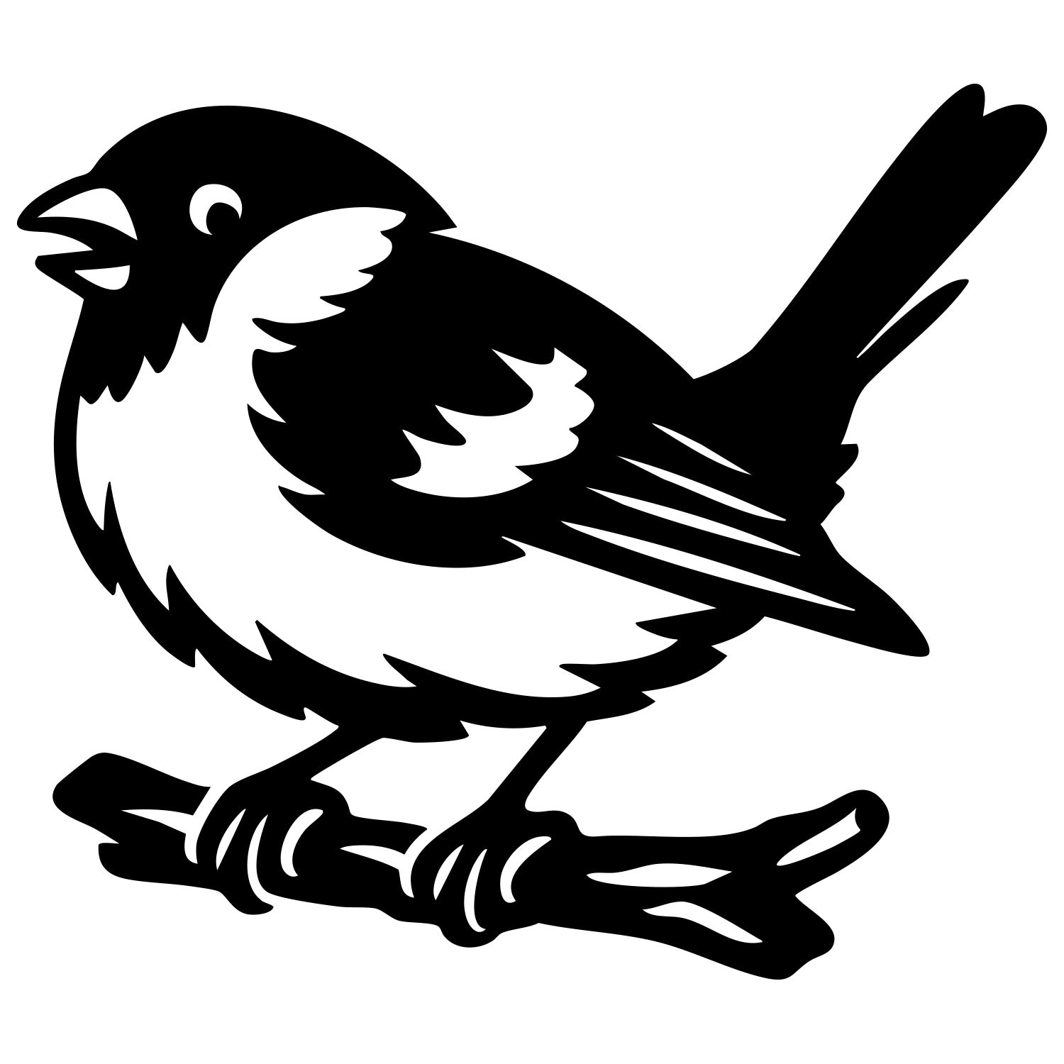 Eurasian Bullfinch DXF File – CNC Cutting Design | ABFINCH267