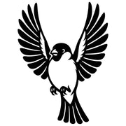 Eurasian Bullfinch DXF File – CNC Cutting Design | ABFINCH273