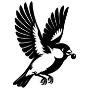 Eurasian Bullfinch DXF File – CNC Cutting Design | ABFINCH275