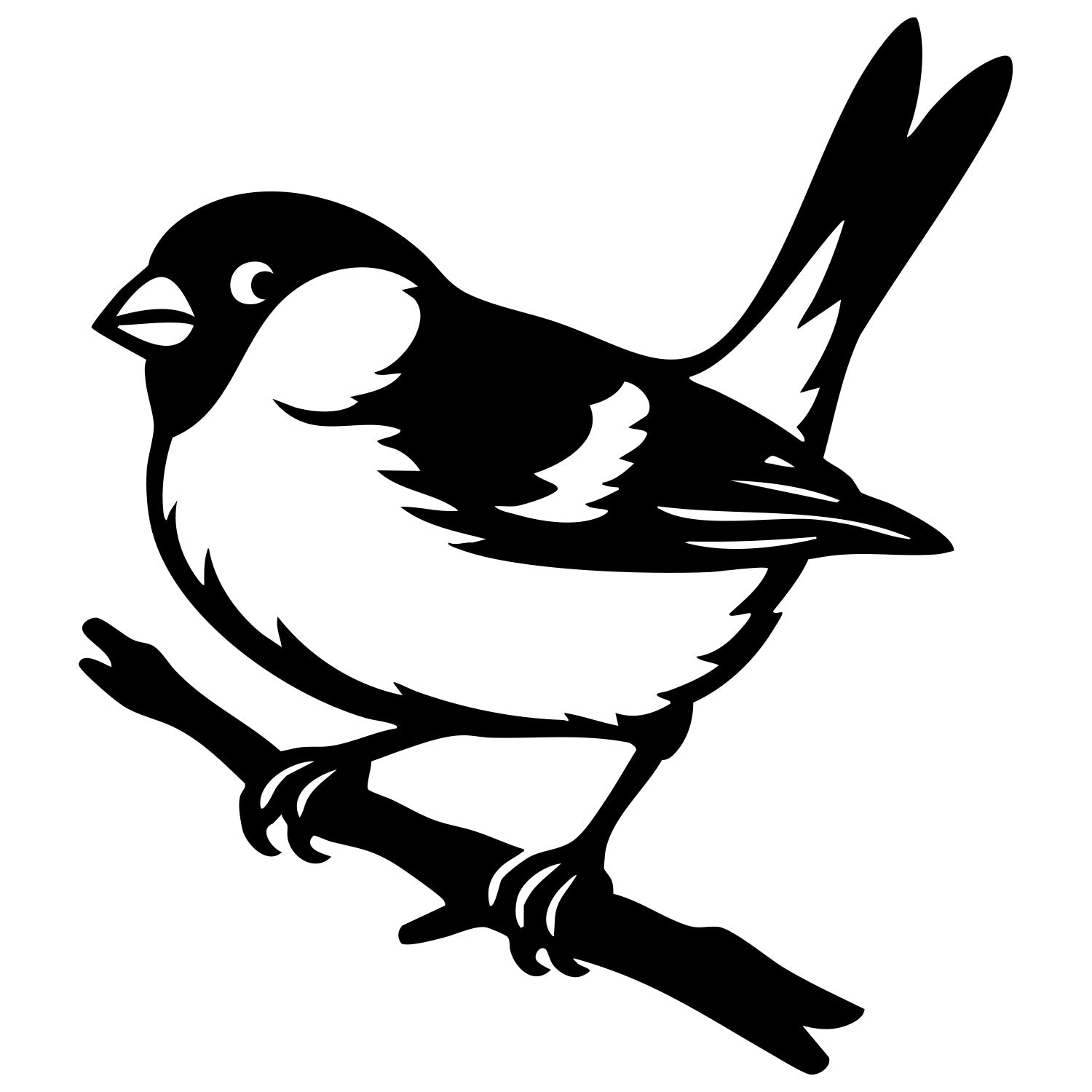 Eurasian Bullfinch DXF File – CNC Cutting Design | ABFINCH286