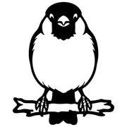 Eurasian Bullfinch DXF File – CNC Cutting Design | ABFINCH288