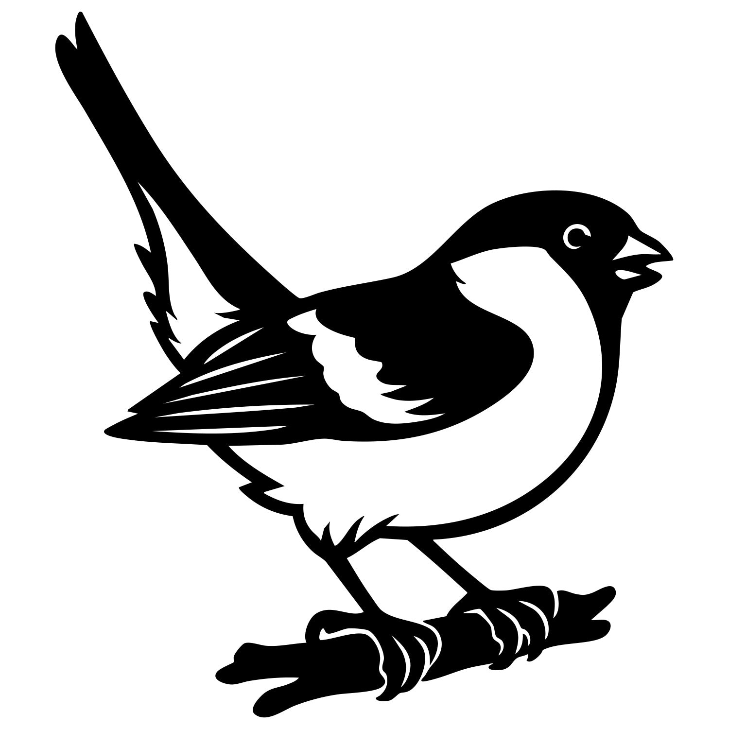 Eurasian Bullfinch DXF File – CNC Cutting Design | ABFINCH296