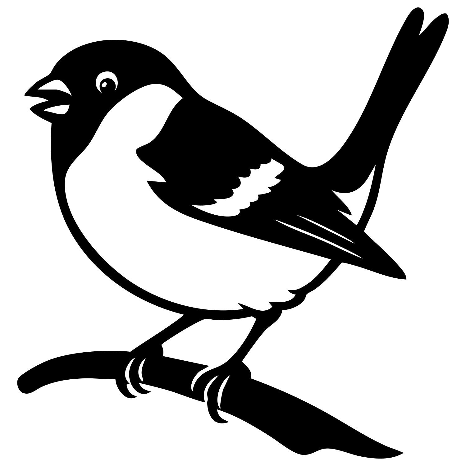 Eurasian Bullfinch DXF File – CNC Cutting Design | ABFINCH297