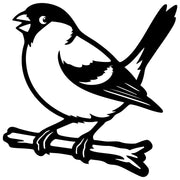 Eurasian Bullfinch DXF File – CNC Cutting Design | ABFINCH300
