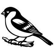 Eurasian Bullfinch DXF File – CNC Cutting Design | ABFINCH303