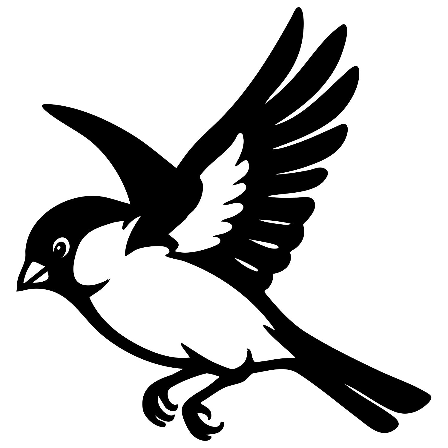 Eurasian Bullfinch DXF File – CNC Cutting Design | ABFINCH310