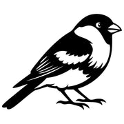 Eurasian Bullfinch DXF File – CNC Cutting Design | ABFINCH312