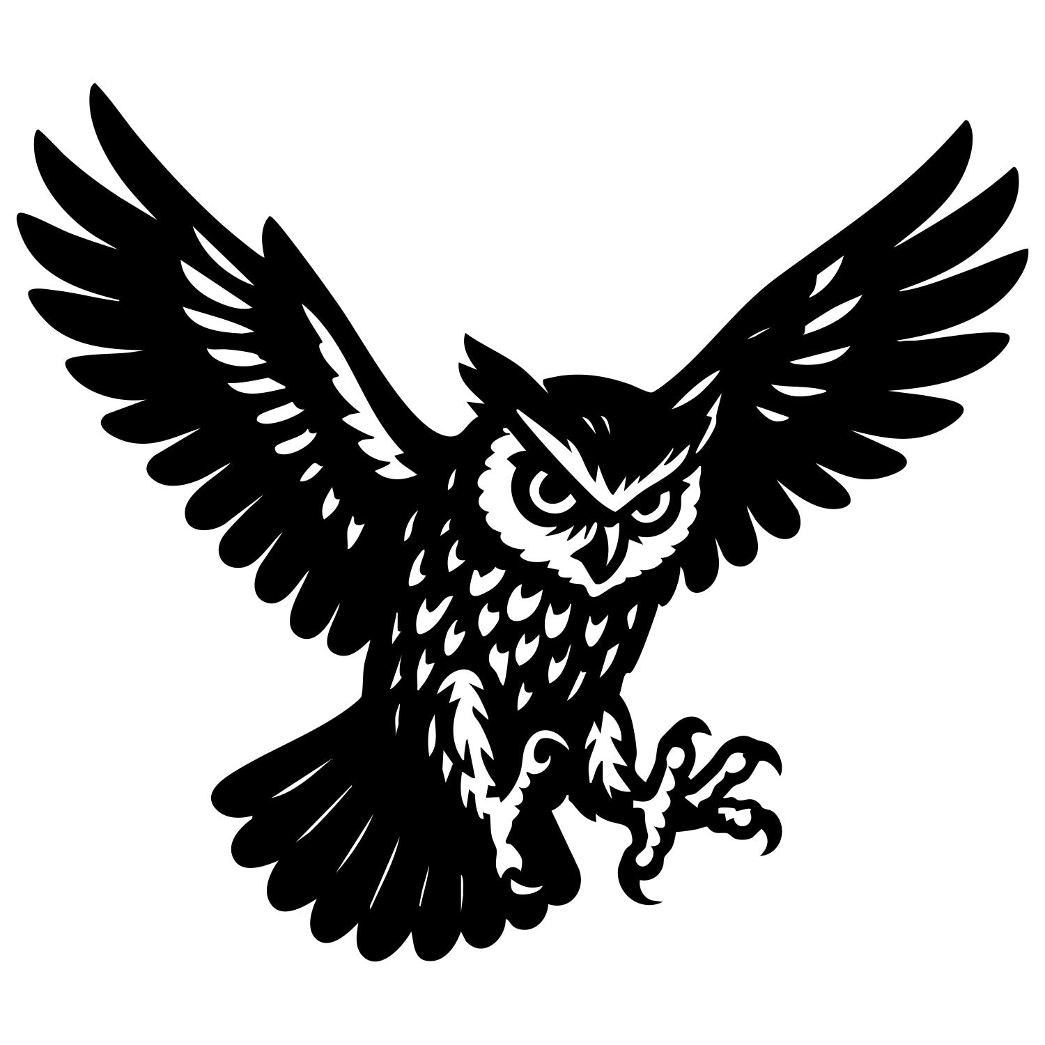 Eurasian Scops Owl DXF File – CNC Cutting Design | ABOWL12