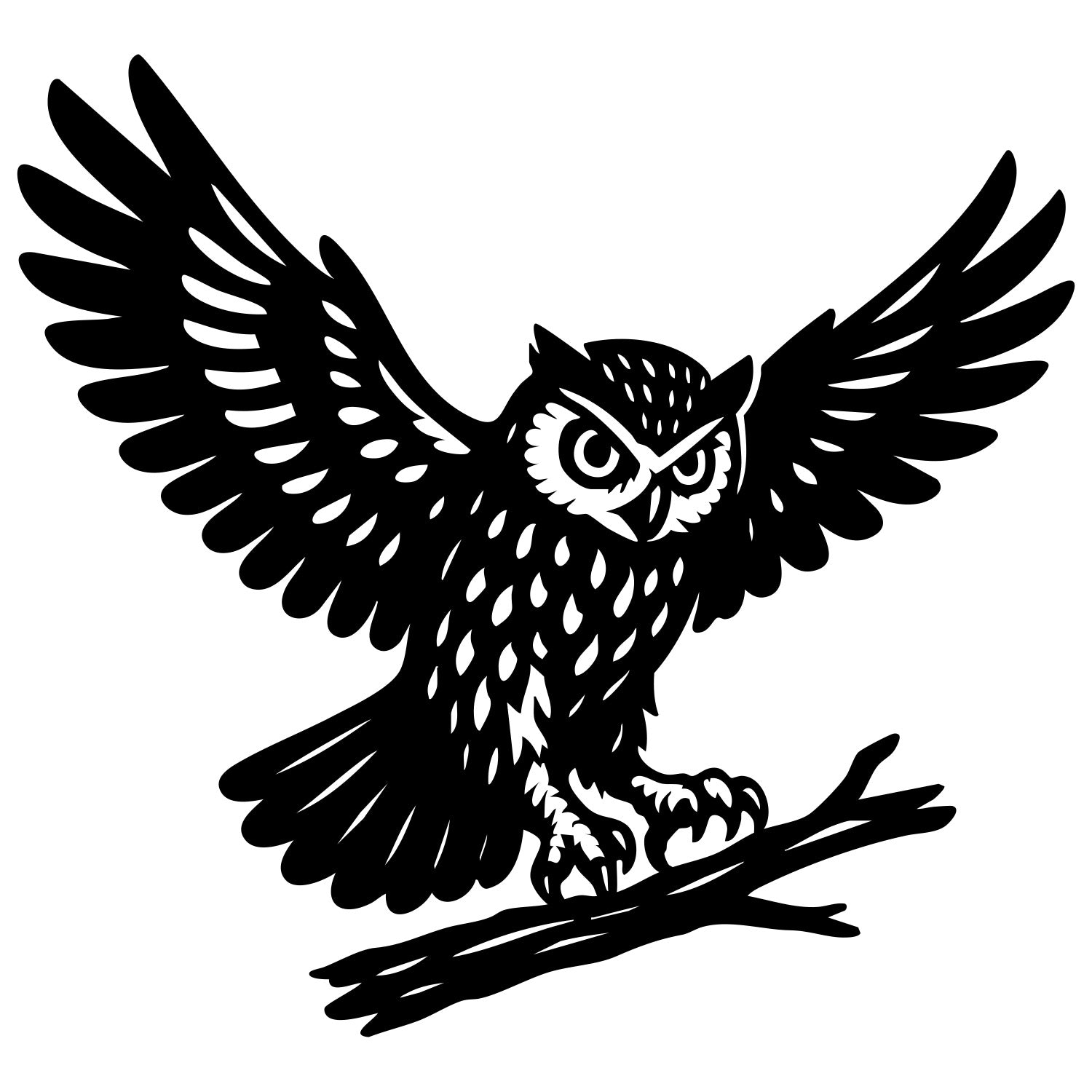 Eurasian Scops Owl DXF File – CNC Cutting Design | ABOWL17