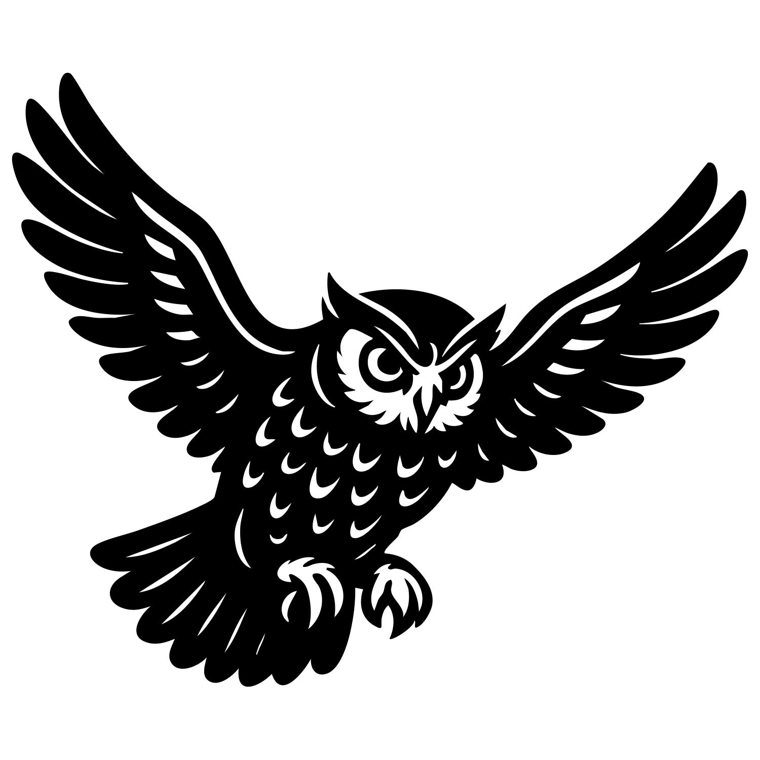 Eurasian Scops Owl DXF File – CNC Cutting Design | ABOWL34