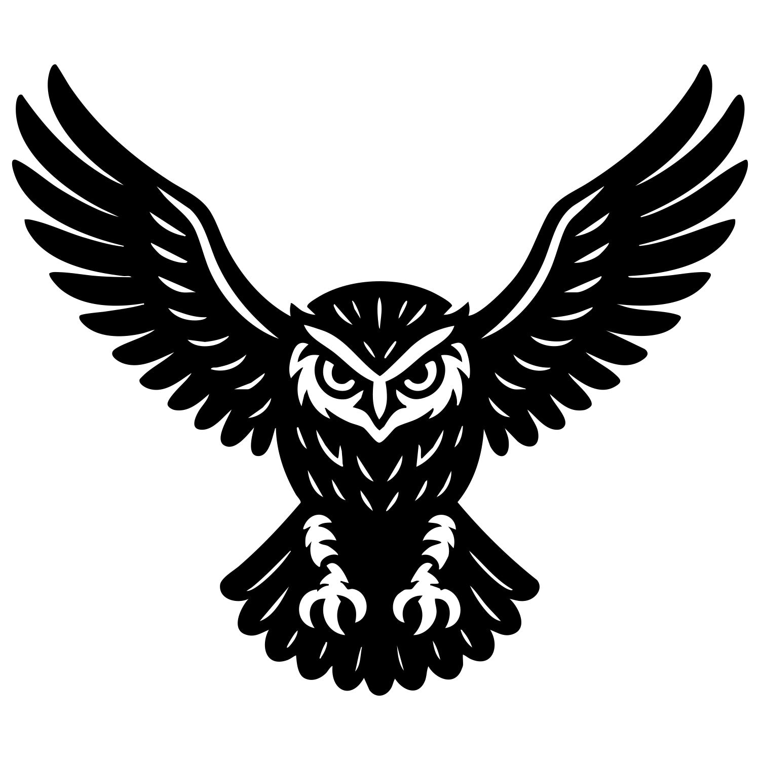 Eurasian Scops Owl DXF File – CNC Cutting Design | ABOWL35