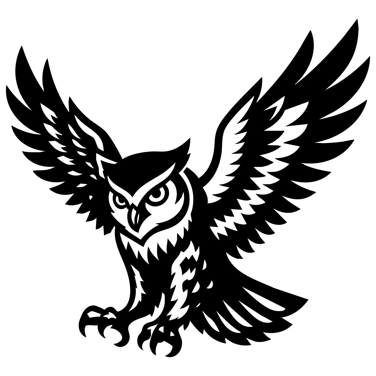 Eurasian Scops Owl DXF File – CNC Cutting Design | ABOWL38