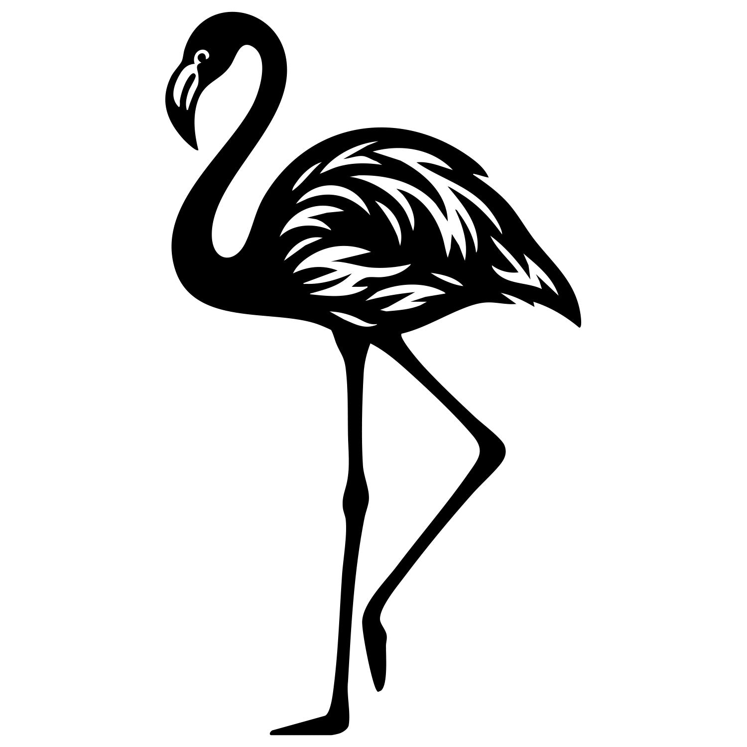 Flamingo DXF File – CNC Cutting Design | ABFLAMINGO1