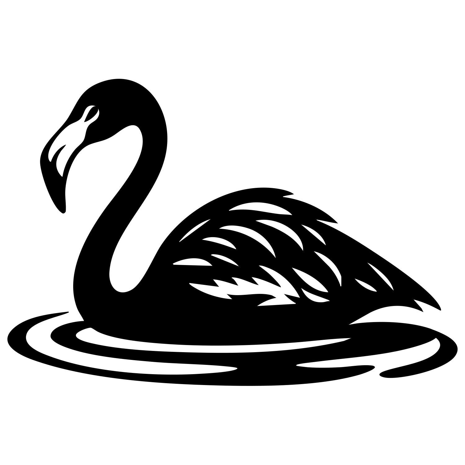 Flamingo DXF File – CNC Cutting Design | ABFLAMINGO10