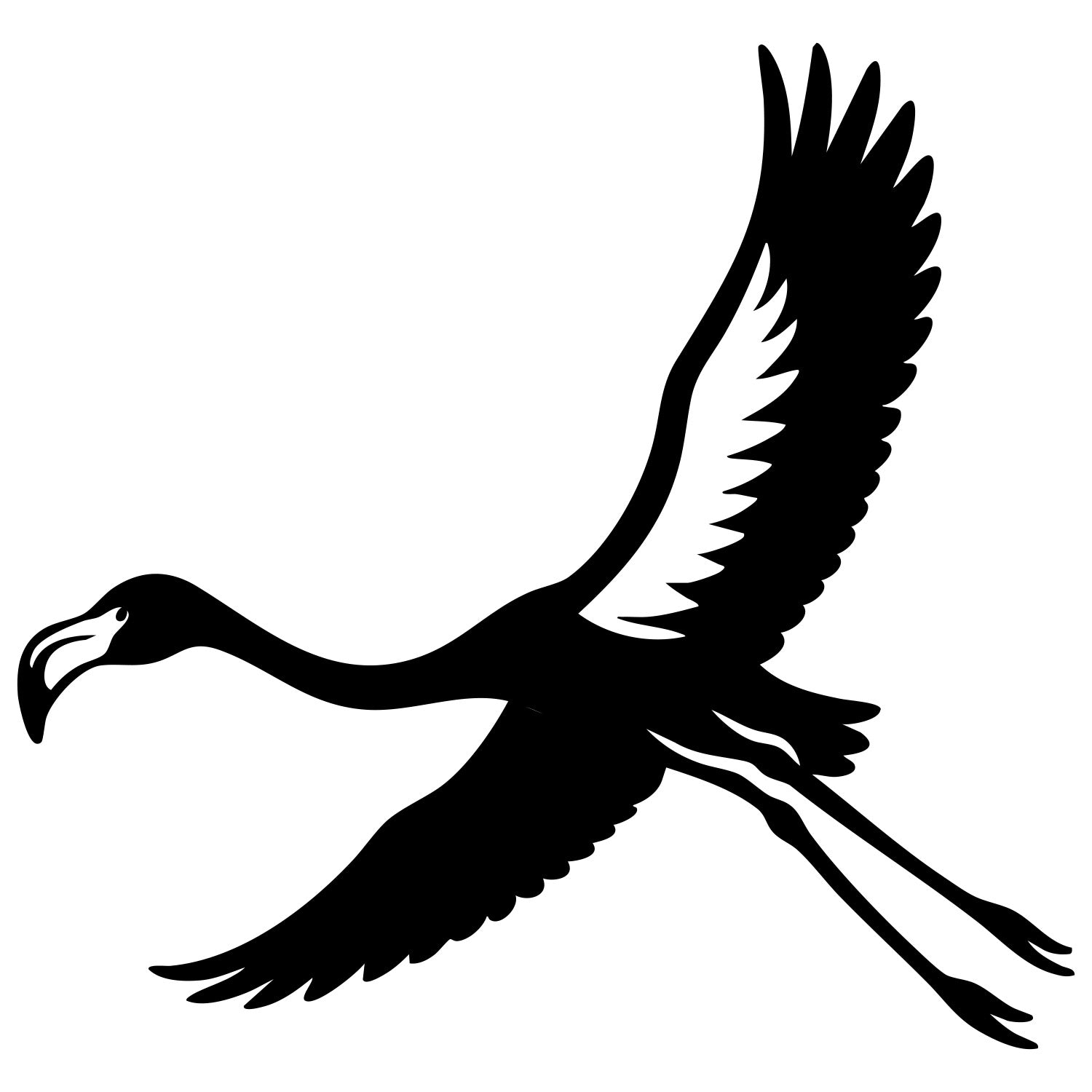 Flamingo DXF File – CNC Cutting Design | ABFLAMINGO12