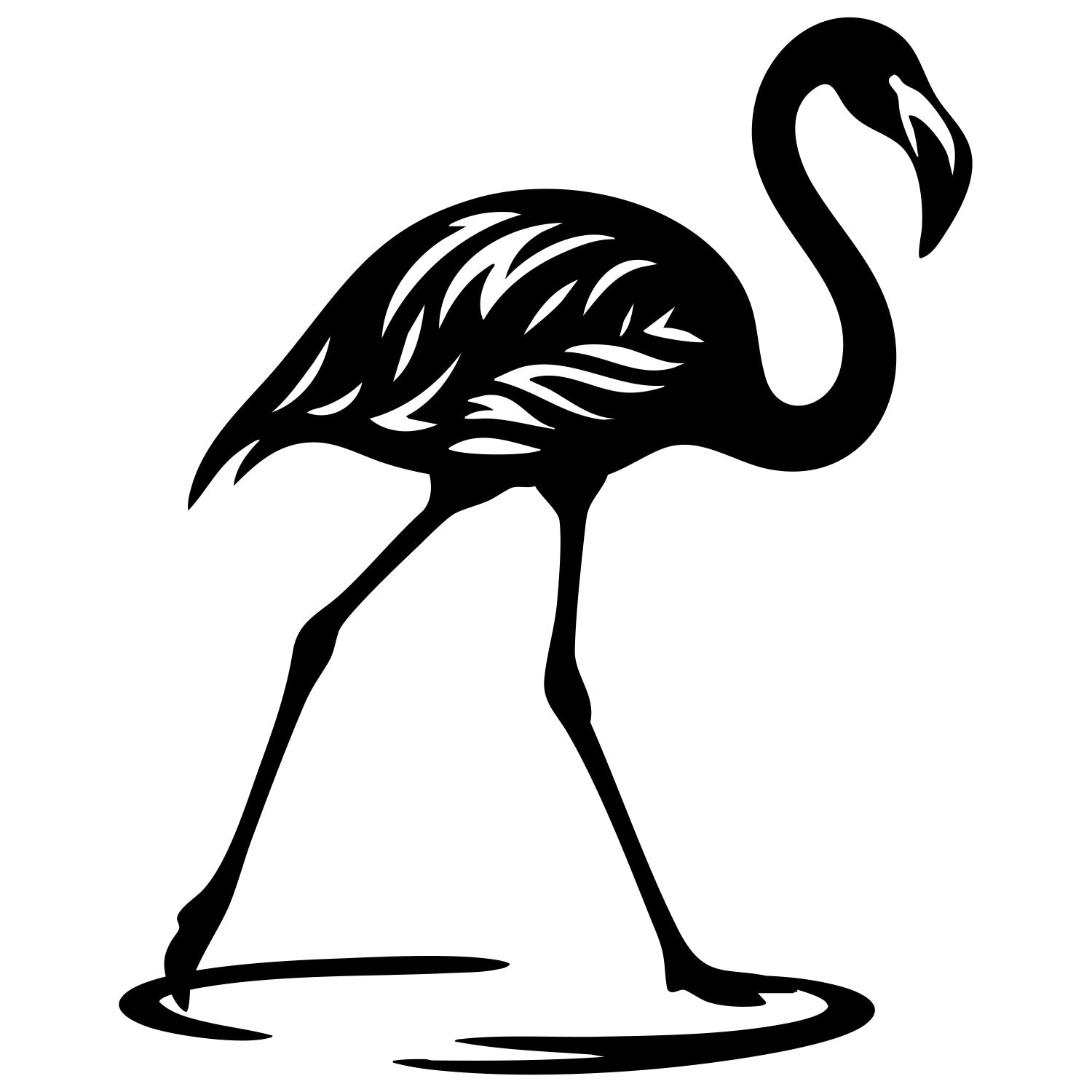 Flamingo DXF File – CNC Cutting Design | ABFLAMINGO16