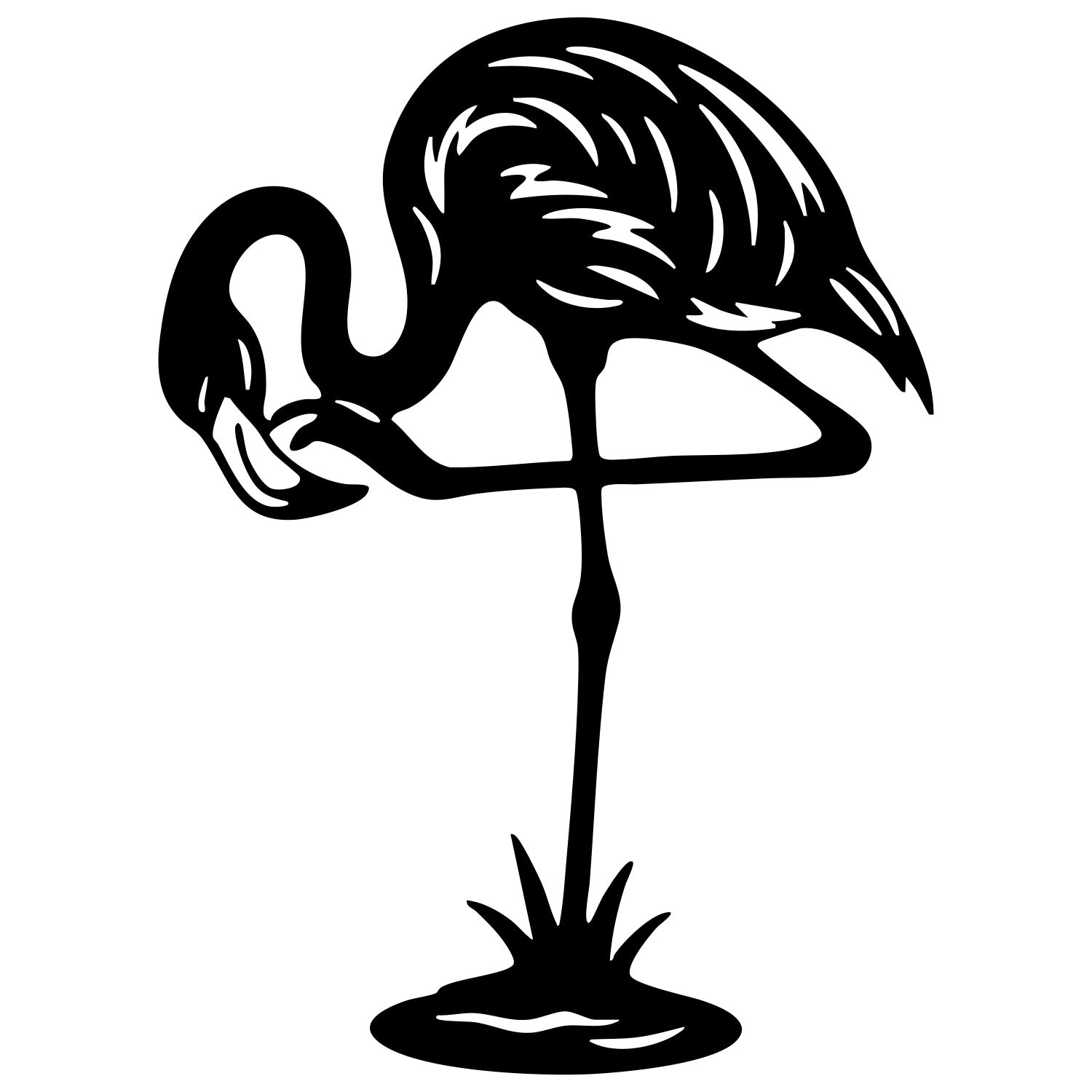 Flamingo DXF File – CNC Cutting Design | ABFLAMINGO24