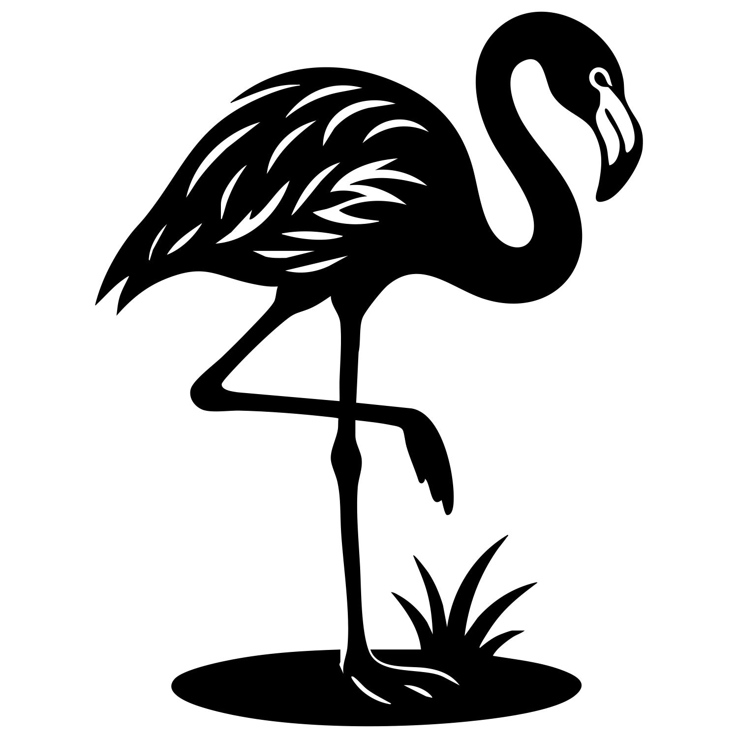 Flamingo DXF File – CNC Cutting Design | ABFLAMINGO25