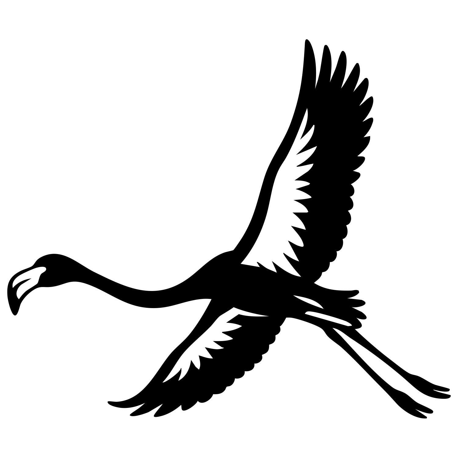 Flamingo DXF File – CNC Cutting Design | ABFLAMINGO3