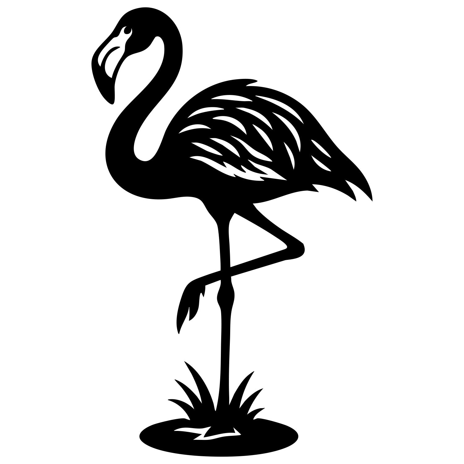 Flamingo DXF File – CNC Cutting Design | ABFLAMINGO5