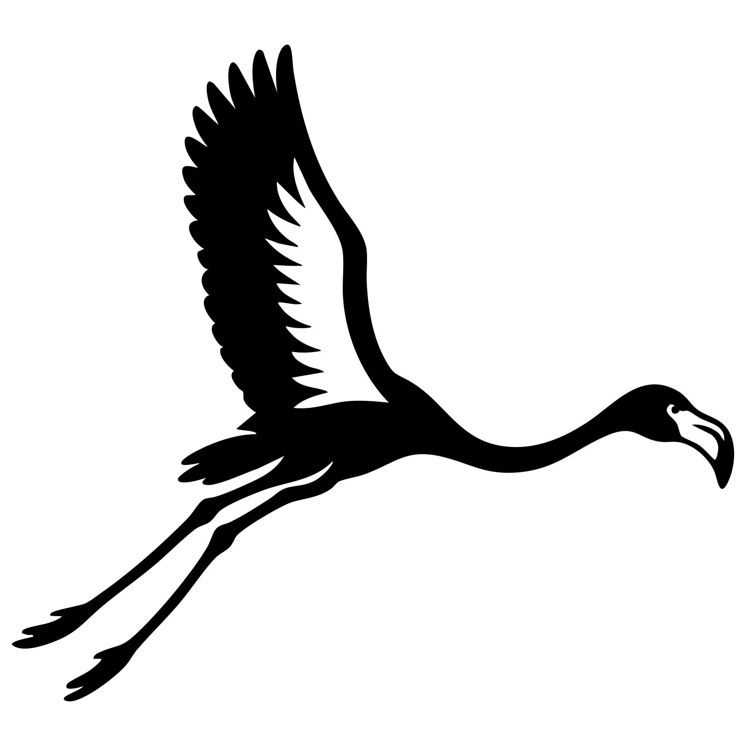 Flamingo DXF File – CNC Cutting Design | ABFLAMINGO8