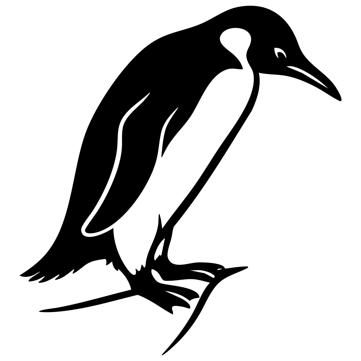 Gentoo Penguin DXF File – CNC Cutting Design | ABPENGUIN122